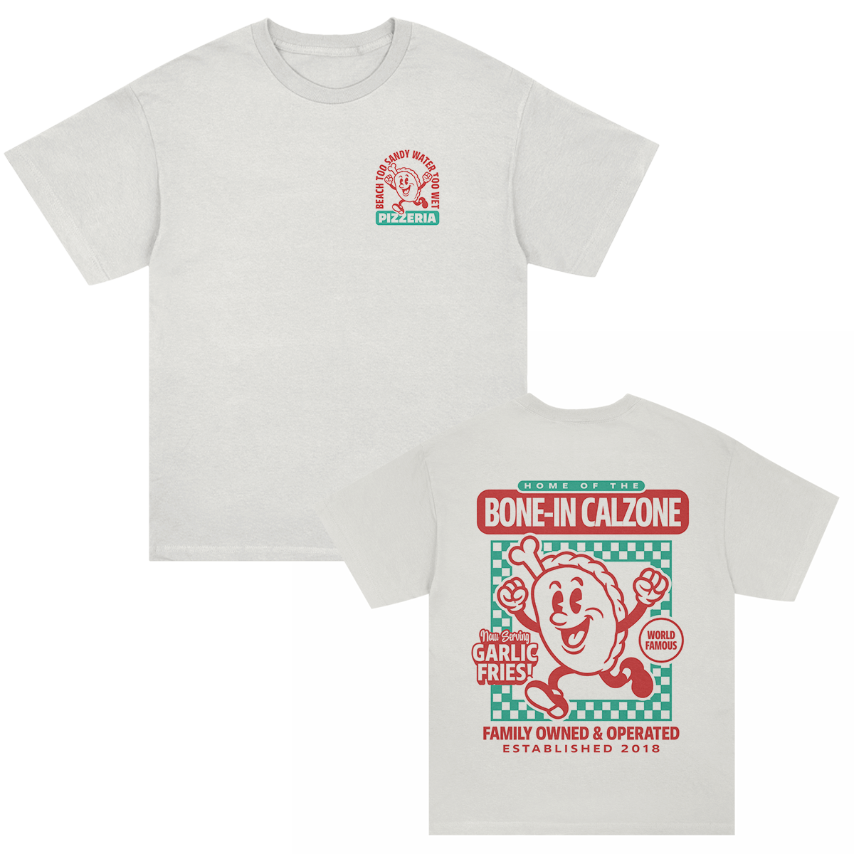 Bone-In Calzone T-Shirt (White)