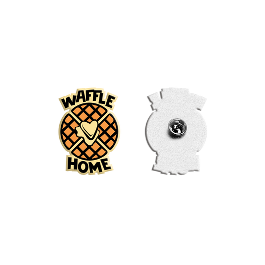 Waffle Home Enamel Pin