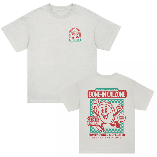 Bone-In Calzone T-Shirt (White)